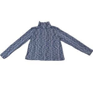 NEW Knox Rose Long Sleeve Turtleneck Top Women Size XL Grey Green Blue NWOT